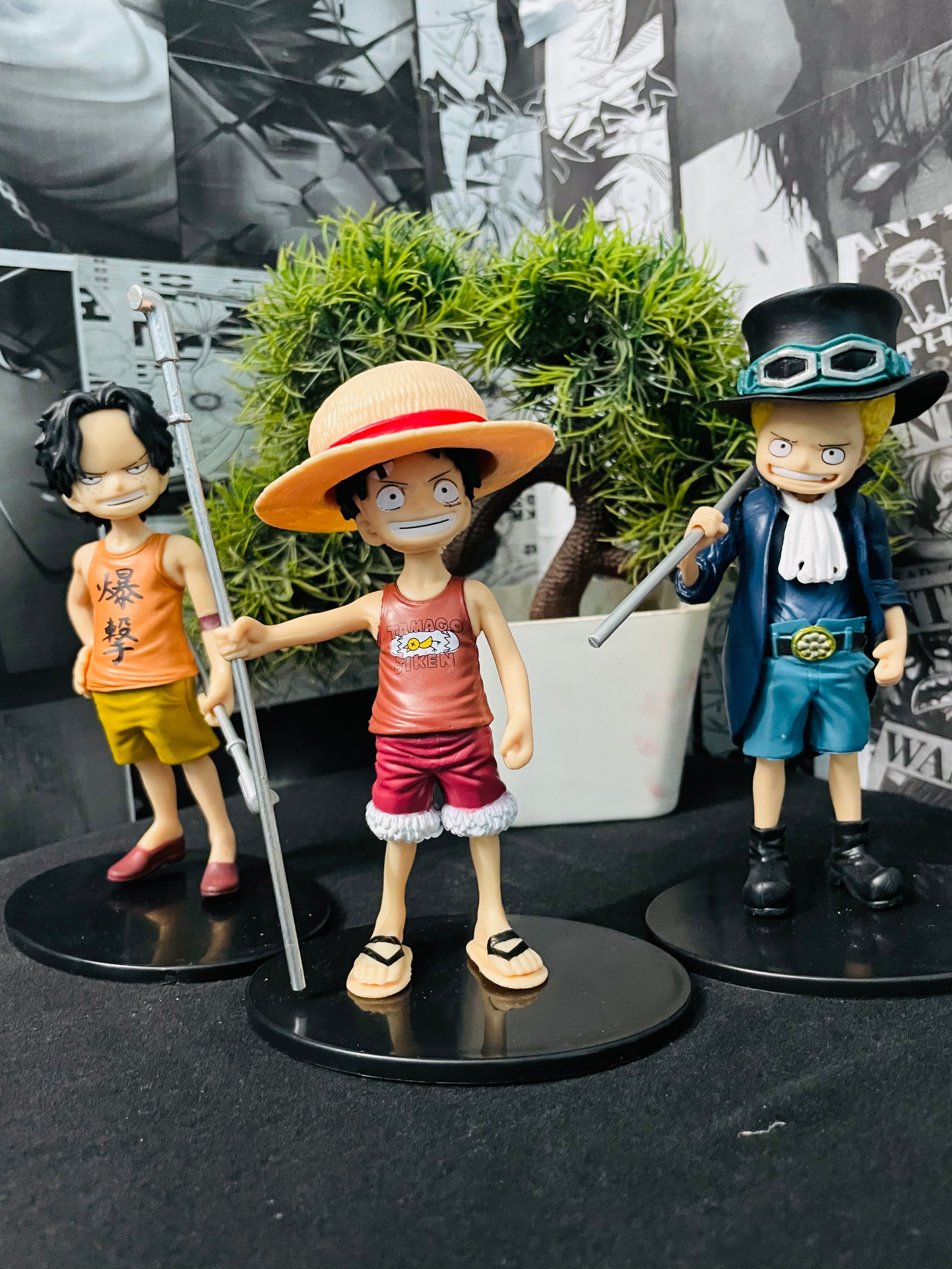 Ace, Sabo, and Luffy Figure Combo