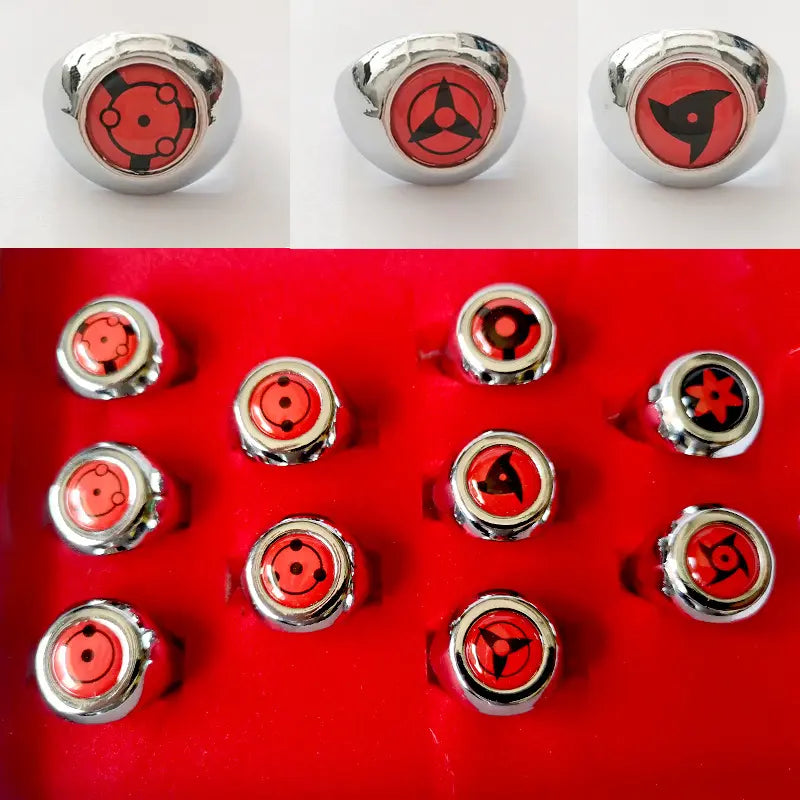 Sharingan rings set of 10 - Bankai World