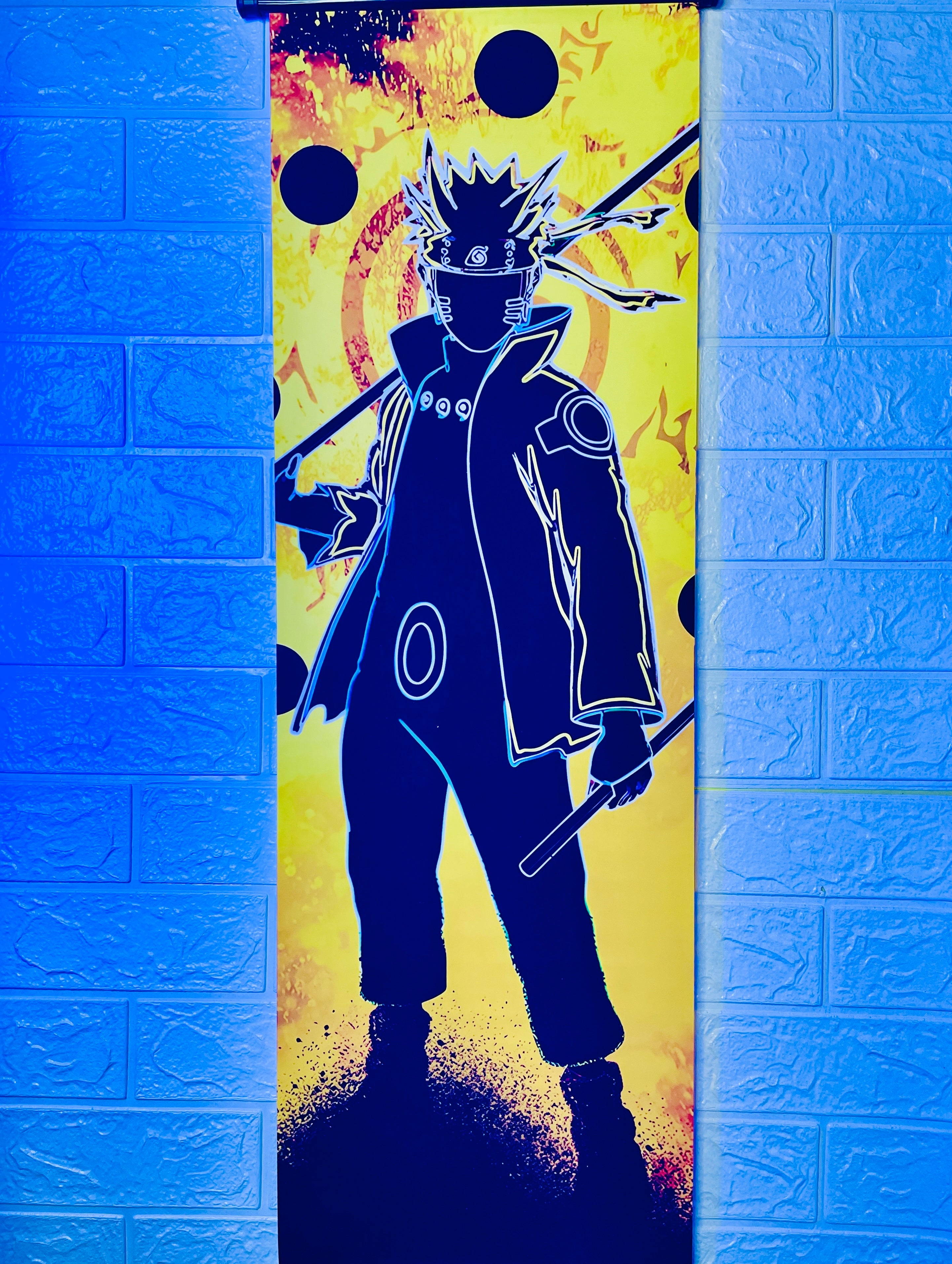 Naruto's Nine-Tails Sage Mode Hanging Scroll - Bankai World