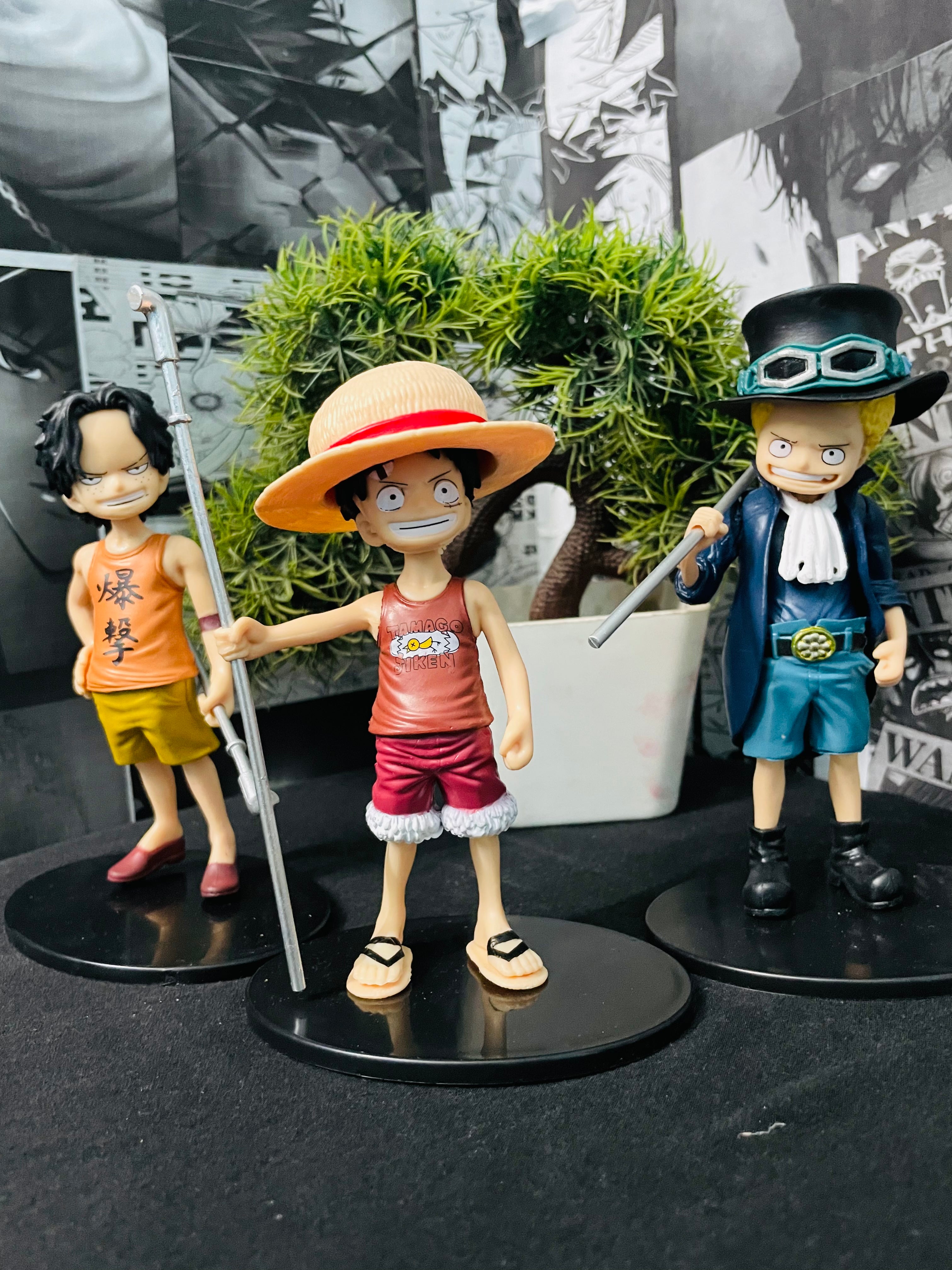 Ace, Sabo, and Luffy Figure Combo 