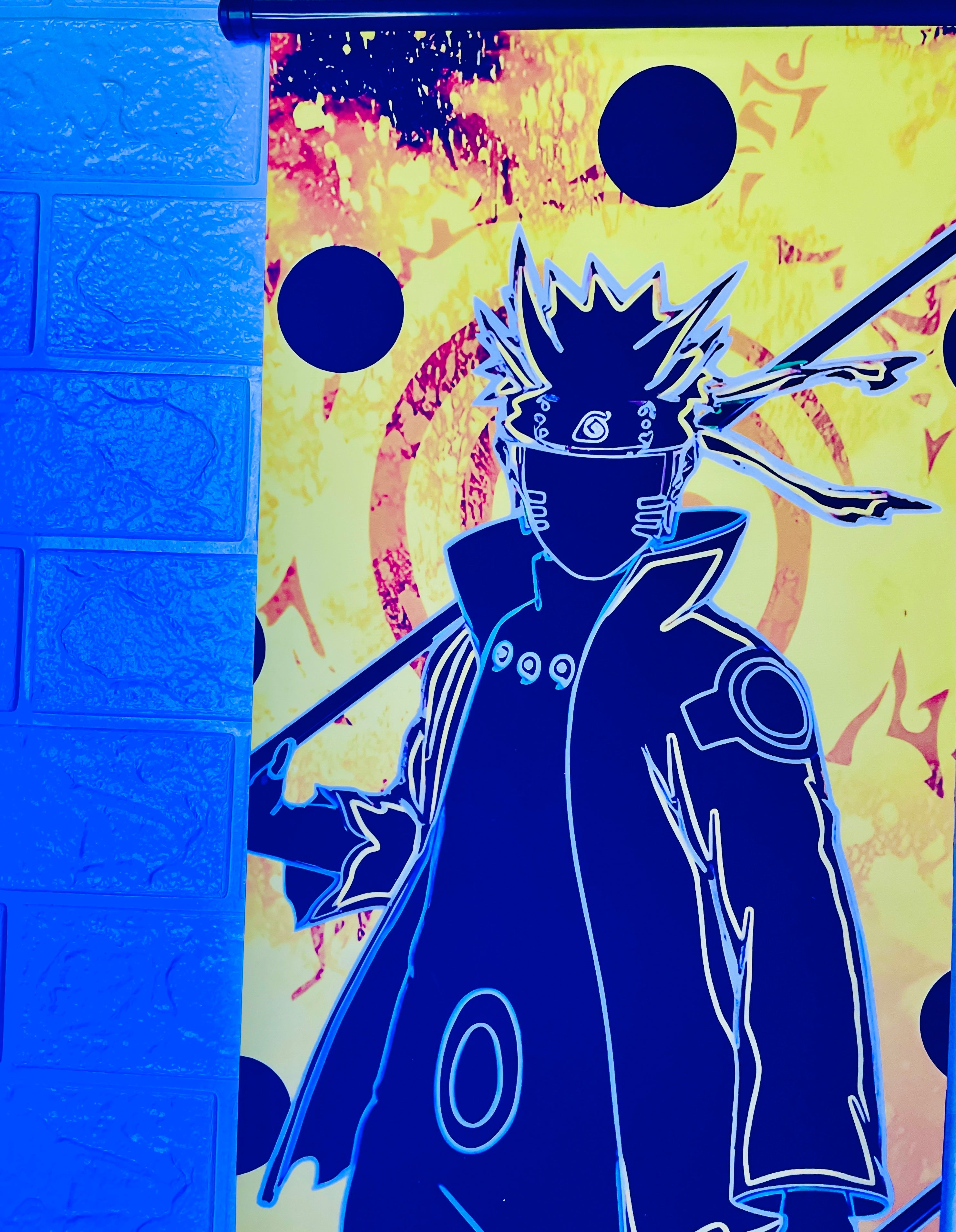 Naruto's Nine-Tails Sage Mode Hanging Scroll - Bankai World